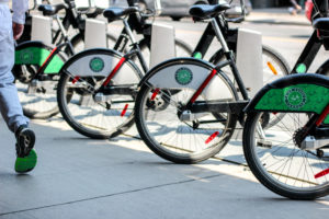 Green bikes of Toronto